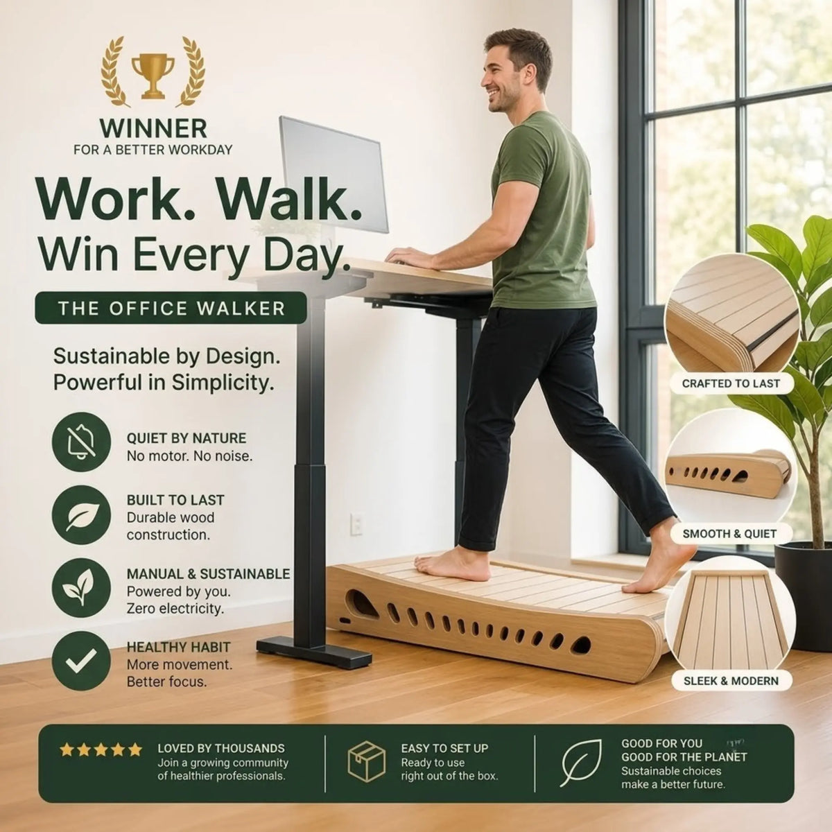 Movora Natural Office Walker